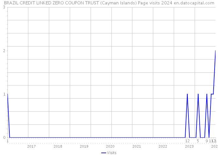 BRAZIL CREDIT LINKED ZERO COUPON TRUST (Cayman Islands) Page visits 2024 