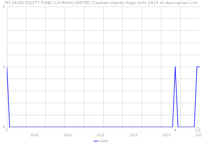 MS SAUDI EQUITY FUND (CAYMAN) LIMITED (Cayman Islands) Page visits 2024 