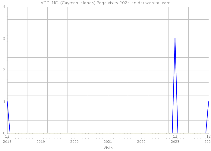 VGG INC. (Cayman Islands) Page visits 2024 