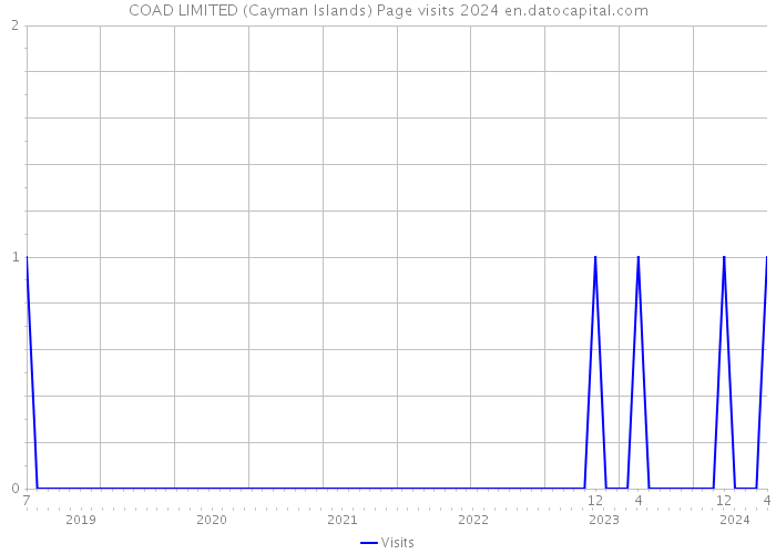 COAD LIMITED (Cayman Islands) Page visits 2024 