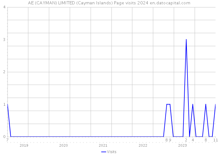 AE (CAYMAN) LIMITED (Cayman Islands) Page visits 2024 
