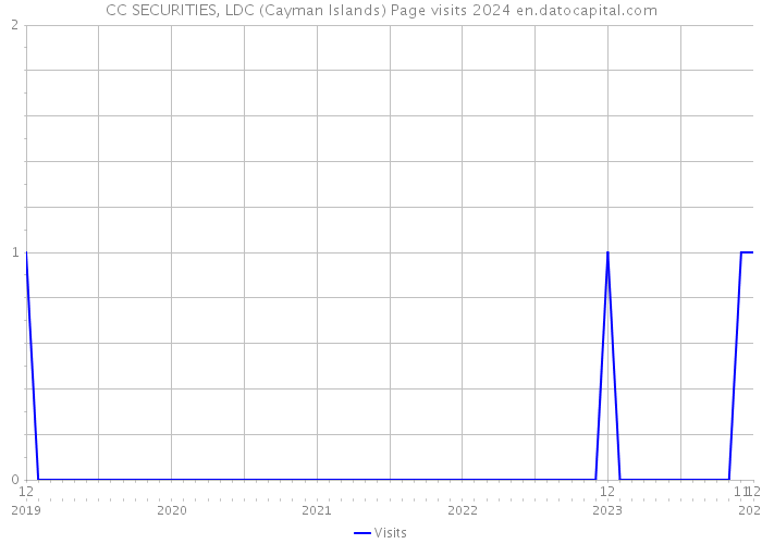CC SECURITIES, LDC (Cayman Islands) Page visits 2024 