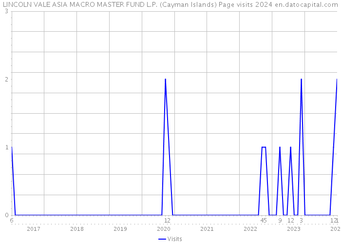 LINCOLN VALE ASIA MACRO MASTER FUND L.P. (Cayman Islands) Page visits 2024 