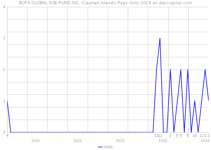 BOFA GLOBAL SUB-FUND INC. (Cayman Islands) Page visits 2024 