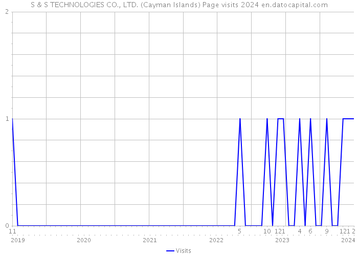 S & S TECHNOLOGIES CO., LTD. (Cayman Islands) Page visits 2024 