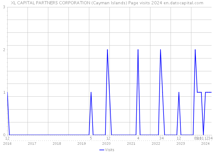 XL CAPITAL PARTNERS CORPORATION (Cayman Islands) Page visits 2024 