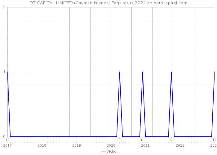 DT CAPITAL LIMITED (Cayman Islands) Page visits 2024 