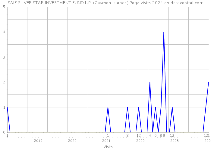 SAIF SILVER STAR INVESTMENT FUND L.P. (Cayman Islands) Page visits 2024 