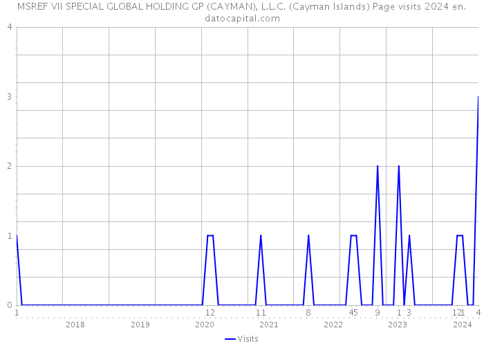 MSREF VII SPECIAL GLOBAL HOLDING GP (CAYMAN), L.L.C. (Cayman Islands) Page visits 2024 