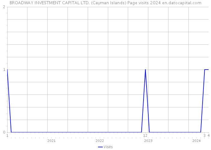 BROADWAY INVESTMENT CAPITAL LTD. (Cayman Islands) Page visits 2024 