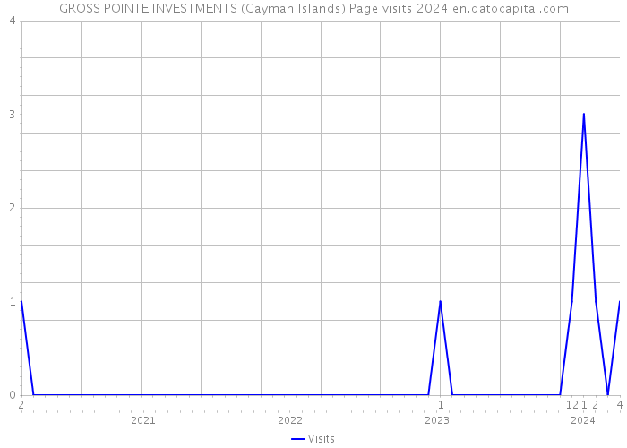GROSS POINTE INVESTMENTS (Cayman Islands) Page visits 2024 