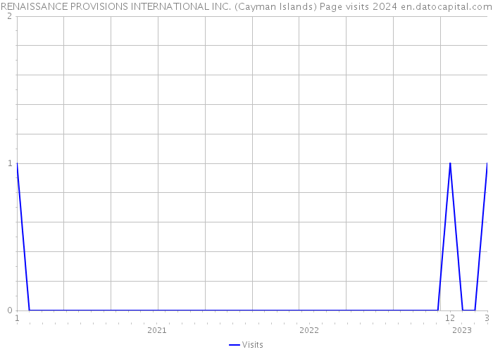 RENAISSANCE PROVISIONS INTERNATIONAL INC. (Cayman Islands) Page visits 2024 