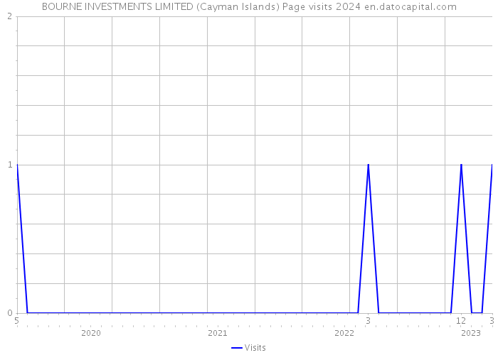 BOURNE INVESTMENTS LIMITED (Cayman Islands) Page visits 2024 