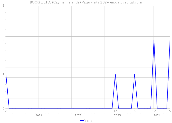 BOOGIE LTD. (Cayman Islands) Page visits 2024 