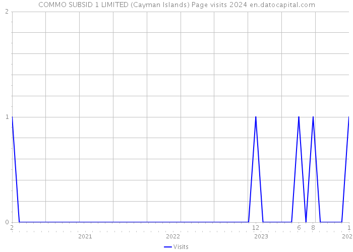 COMMO SUBSID 1 LIMITED (Cayman Islands) Page visits 2024 