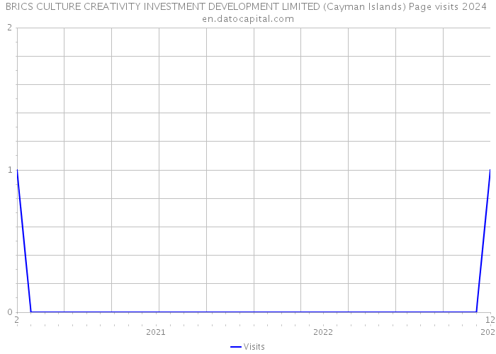 BRICS CULTURE CREATIVITY INVESTMENT DEVELOPMENT LIMITED (Cayman Islands) Page visits 2024 