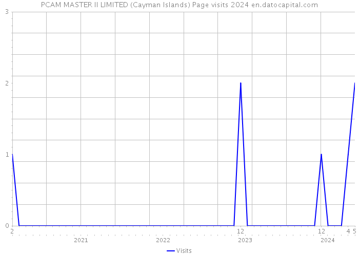 PCAM MASTER II LIMITED (Cayman Islands) Page visits 2024 