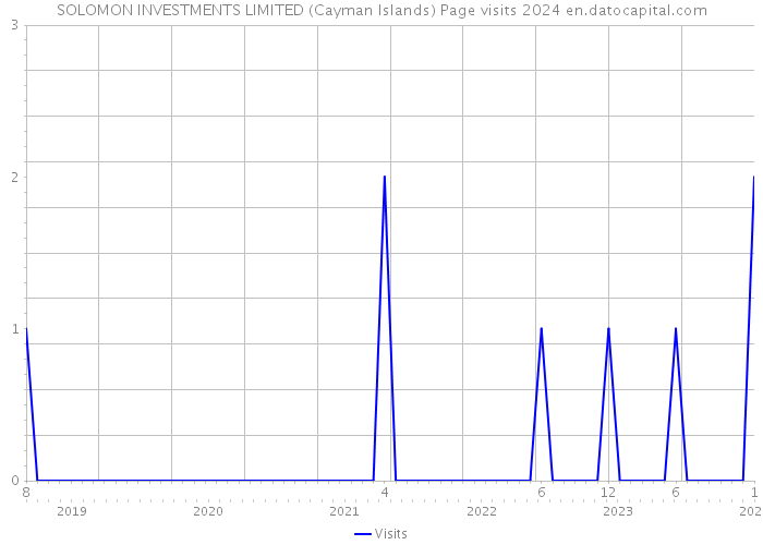 SOLOMON INVESTMENTS LIMITED (Cayman Islands) Page visits 2024 
