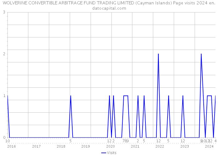 WOLVERINE CONVERTIBLE ARBITRAGE FUND TRADING LIMITED (Cayman Islands) Page visits 2024 