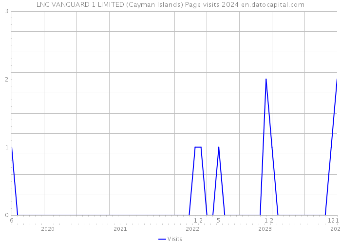 LNG VANGUARD 1 LIMITED (Cayman Islands) Page visits 2024 
