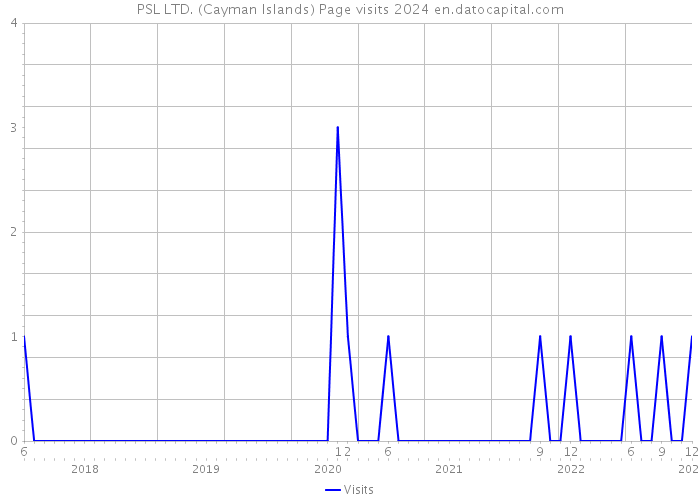 PSL LTD. (Cayman Islands) Page visits 2024 