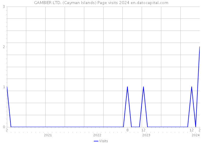GAMBIER LTD. (Cayman Islands) Page visits 2024 