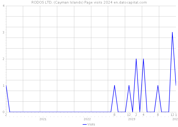 RODOS LTD. (Cayman Islands) Page visits 2024 