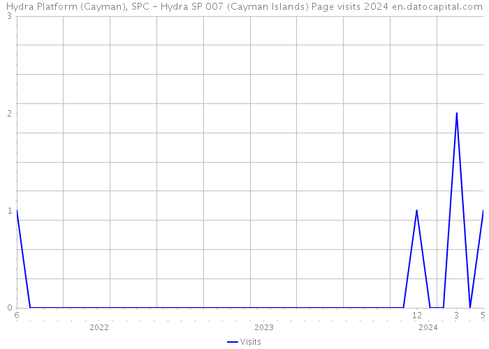 Hydra Platform (Cayman), SPC - Hydra SP 007 (Cayman Islands) Page visits 2024 