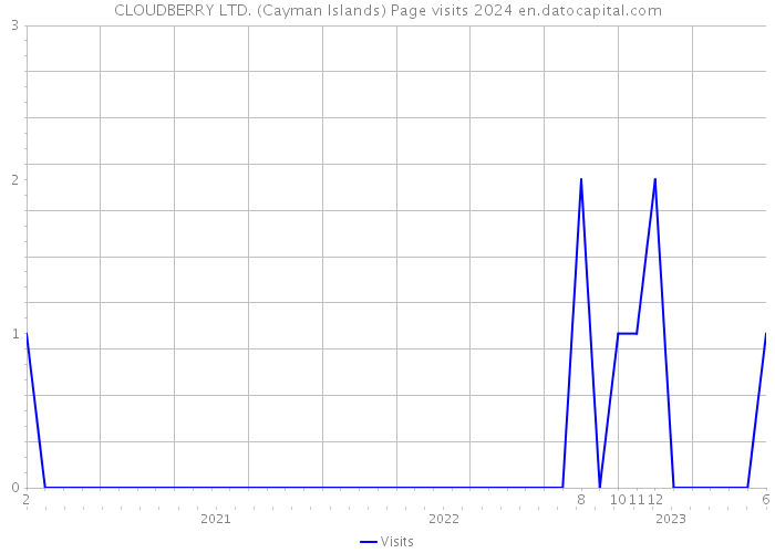 CLOUDBERRY LTD. (Cayman Islands) Page visits 2024 