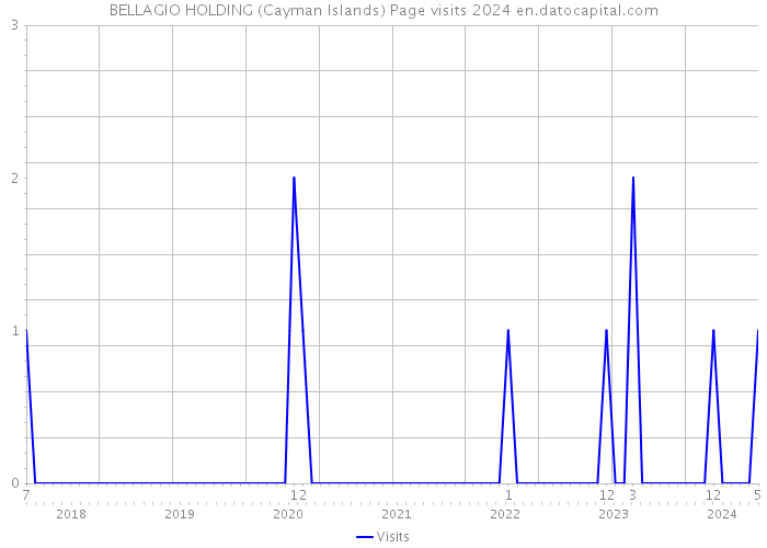 BELLAGIO HOLDING (Cayman Islands) Page visits 2024 