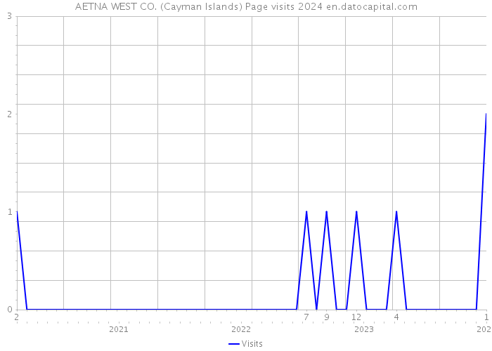 AETNA WEST CO. (Cayman Islands) Page visits 2024 