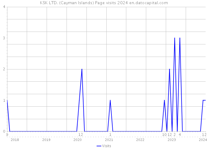 KSK LTD. (Cayman Islands) Page visits 2024 