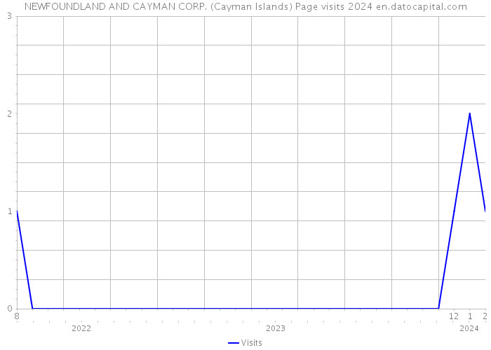 NEWFOUNDLAND AND CAYMAN CORP. (Cayman Islands) Page visits 2024 