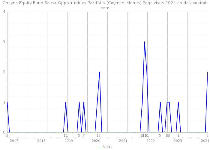 Cheyne Equity Fund Select Opportunities Portfolio (Cayman Islands) Page visits 2024 