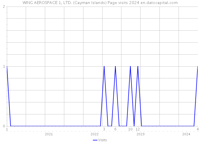 WING AEROSPACE 1, LTD. (Cayman Islands) Page visits 2024 