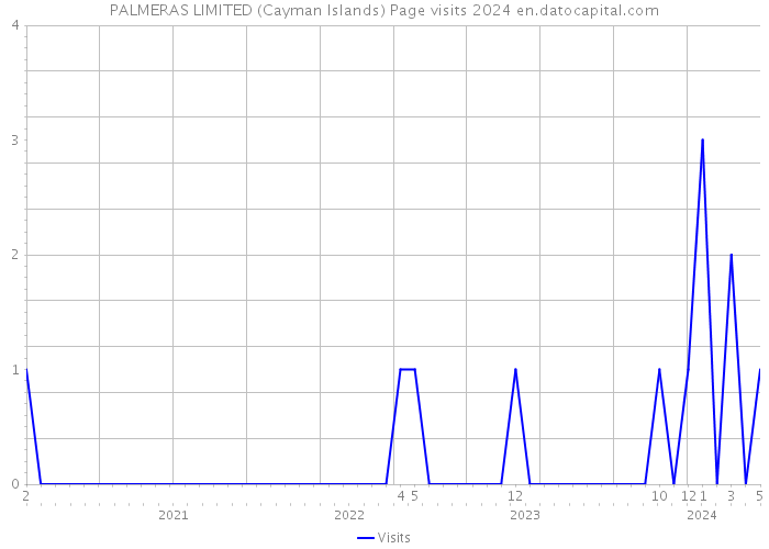 PALMERAS LIMITED (Cayman Islands) Page visits 2024 