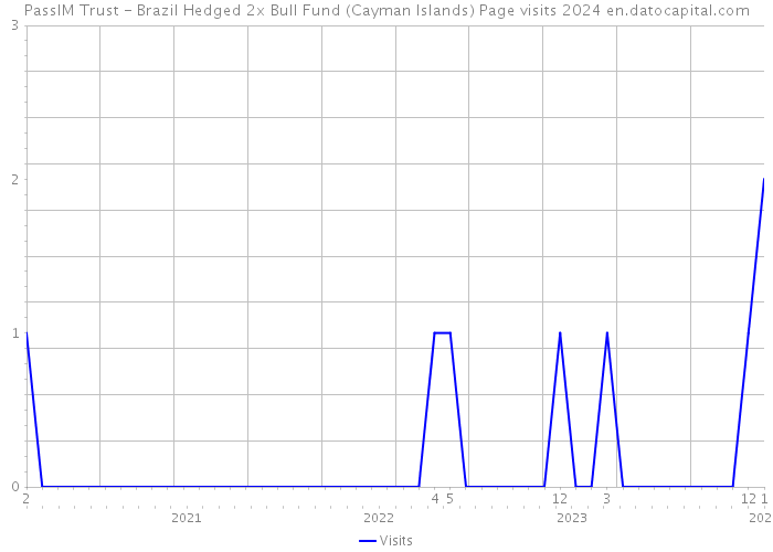 PassIM Trust - Brazil Hedged 2x Bull Fund (Cayman Islands) Page visits 2024 