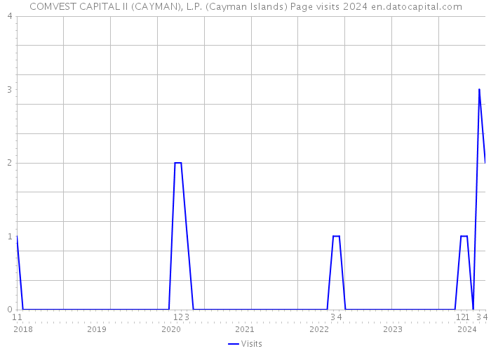 COMVEST CAPITAL II (CAYMAN), L.P. (Cayman Islands) Page visits 2024 