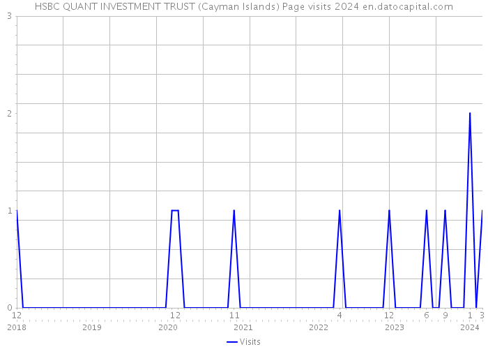 HSBC QUANT INVESTMENT TRUST (Cayman Islands) Page visits 2024 