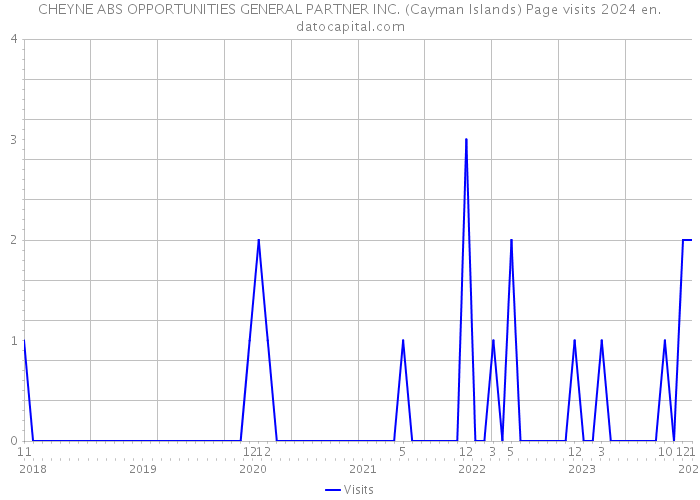 CHEYNE ABS OPPORTUNITIES GENERAL PARTNER INC. (Cayman Islands) Page visits 2024 