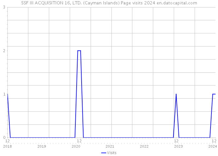 SSF III ACQUISITION 16, LTD. (Cayman Islands) Page visits 2024 