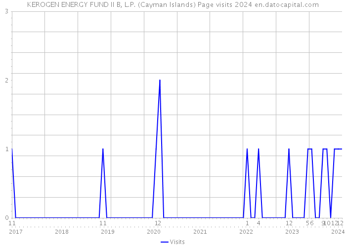 KEROGEN ENERGY FUND II B, L.P. (Cayman Islands) Page visits 2024 