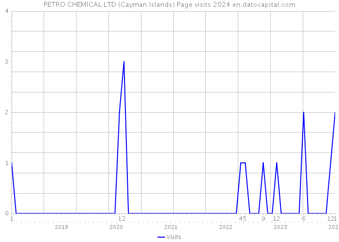 PETRO CHEMICAL LTD (Cayman Islands) Page visits 2024 