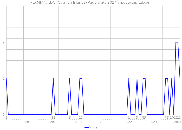PERMIAN, LDC (Cayman Islands) Page visits 2024 