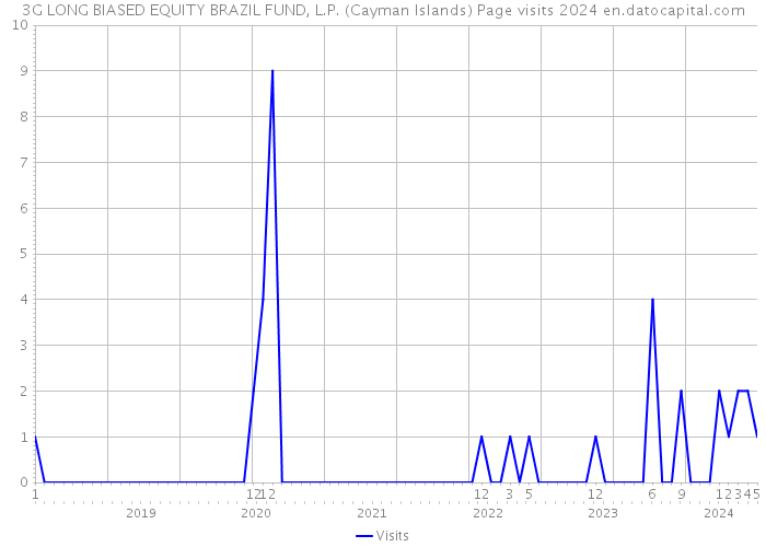 3G LONG BIASED EQUITY BRAZIL FUND, L.P. (Cayman Islands) Page visits 2024 