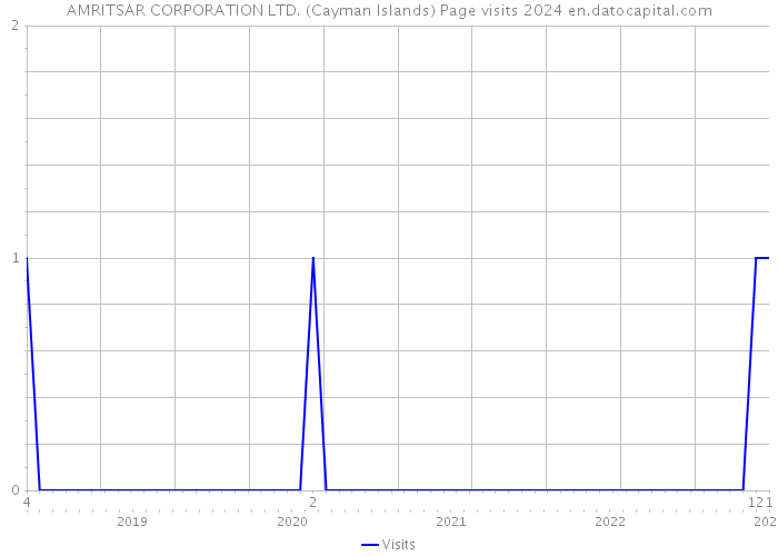 AMRITSAR CORPORATION LTD. (Cayman Islands) Page visits 2024 