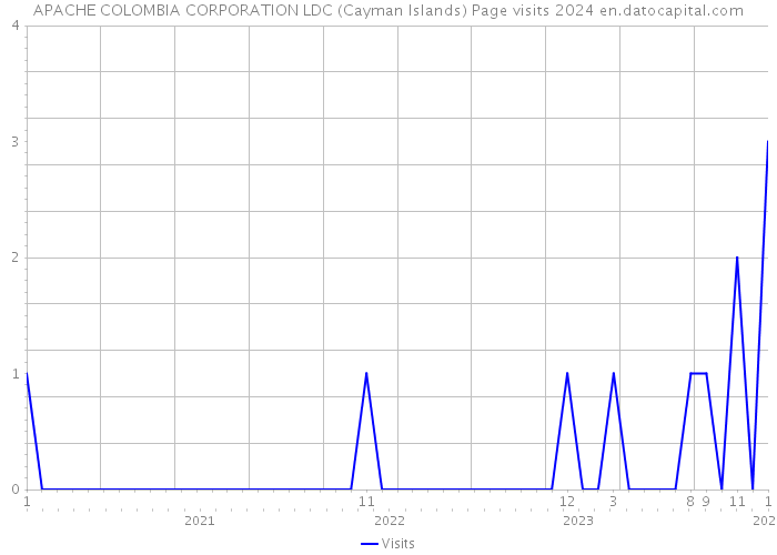 APACHE COLOMBIA CORPORATION LDC (Cayman Islands) Page visits 2024 