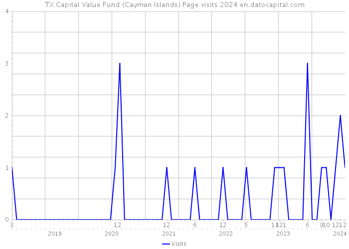 TX Capital Value Fund (Cayman Islands) Page visits 2024 