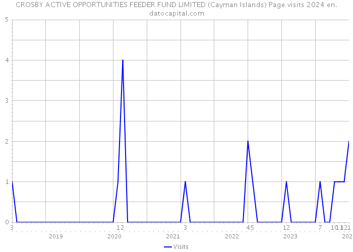 CROSBY ACTIVE OPPORTUNITIES FEEDER FUND LIMITED (Cayman Islands) Page visits 2024 