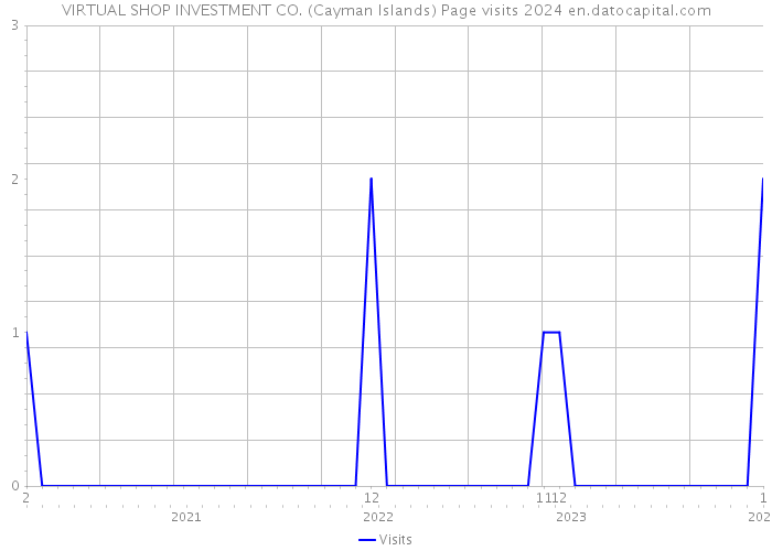 VIRTUAL SHOP INVESTMENT CO. (Cayman Islands) Page visits 2024 